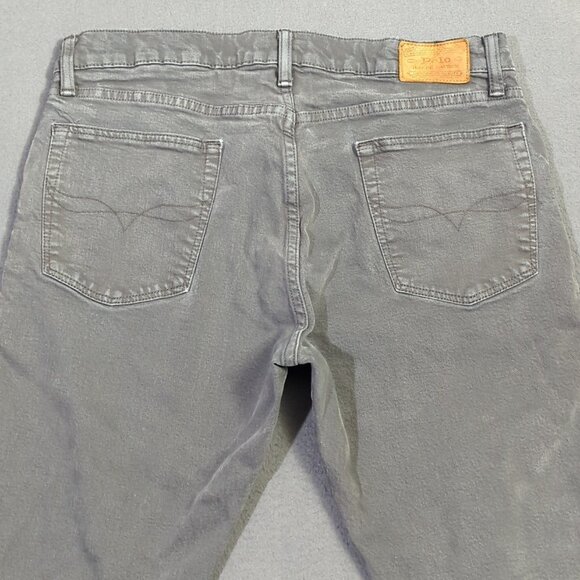 Polo Ralph Lauren Jeans Men's 34x30 Fits 34x28 Gray Hampton Relaxed Straight - Picture 3 of 12